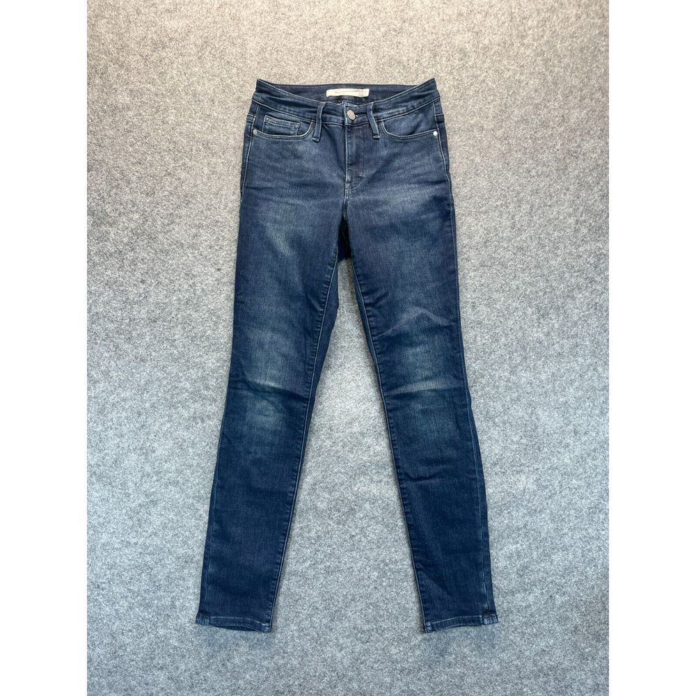 Athleta Jeans Women's 2 Skinny Sculptek Mid Rise Dark Blue Stretch Denim‎